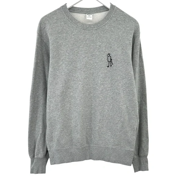 UT Uniqlo x Jason Polan Limited Edition New York Drawing Gray Sweatshirt sz M - Picture 1 of 9